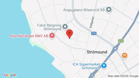 Apartments for rent i Strömsund - kort over placeringen