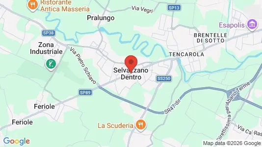 Apartments for rent i Selvazzano Dentro - kort over placeringen