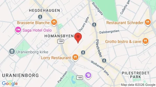 Apartments for rent i Oslo Frogner - kort over placeringen