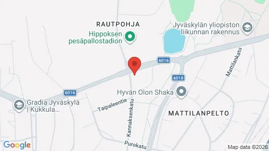 Apartments for rent i Jyväskylä - kort over placeringen