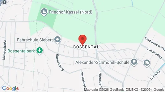 Apartments for rent i Kassel - kort over placeringen