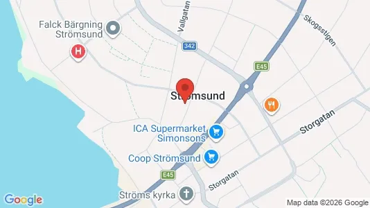 Apartments for rent i Strömsund - kort over placeringen