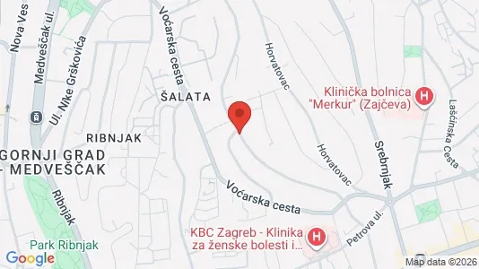 Apartments for rent i Sljeme (Medvednica-Tomislavac) - kort over placeringen