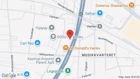 Apartments for rent i Herlev - kort over placeringen