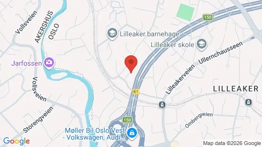 Rooms for rent i Oslo Ullern - kort over placeringen