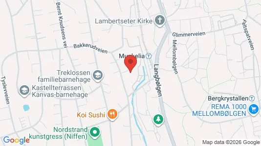 Rooms for rent i Oslo Nordstrand - kort over placeringen