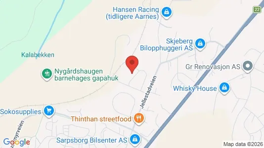 Apartments for rent i Sarpsborg - kort over placeringen