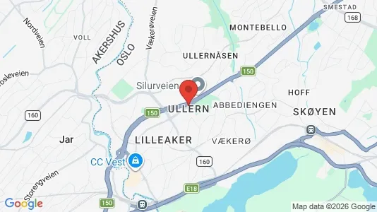 Houses for rent i Oslo Ullern - kort over placeringen