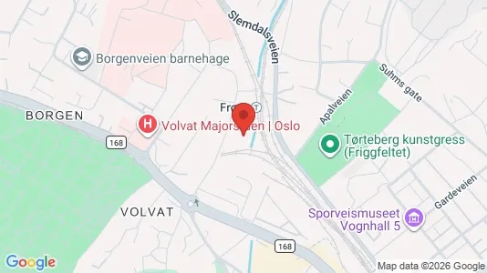 Rooms for rent i Oslo Frogner - kort over placeringen