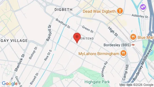 Apartments for rent i Birmingham - West Midlands - kort over placeringen