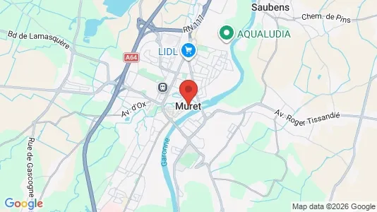Apartments for rent i Muret - kort over placeringen