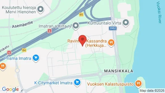 Apartments for rent i Imatra - kort over placeringen
