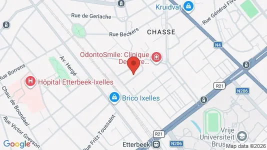 Apartments for rent i Brussels Etterbeek - kort over placeringen