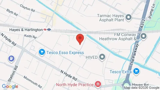 Apartments for rent i Hayes - Middlesex - kort over placeringen