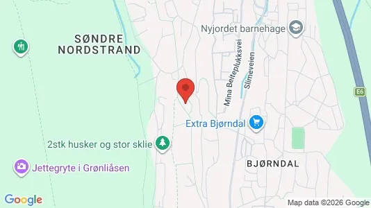 Rooms for rent i Oslo Søndre Nordstrand - kort over placeringen