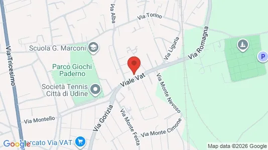Apartments for rent i Udine - kort over placeringen