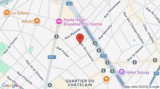 Apartments for rent in Brussels Elsene - Photo from Google Street View