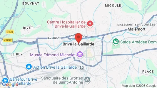 Houses for rent in Brive-la-Gaillarde - Photo from Google Street View