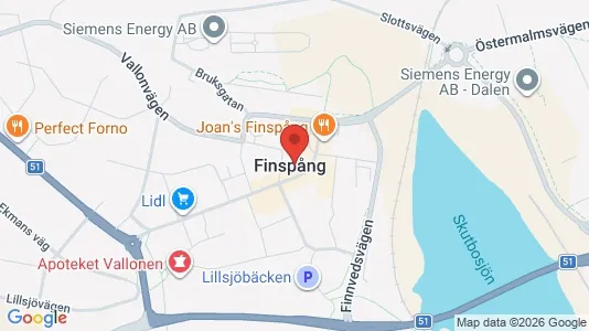 Apartments for rent i Finspång - kort over placeringen