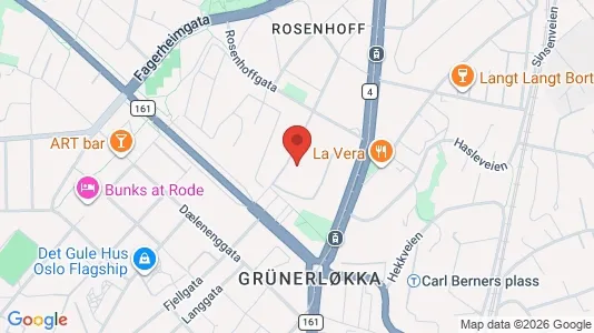 Apartments for rent i Oslo Grünerløkka - kort over placeringen