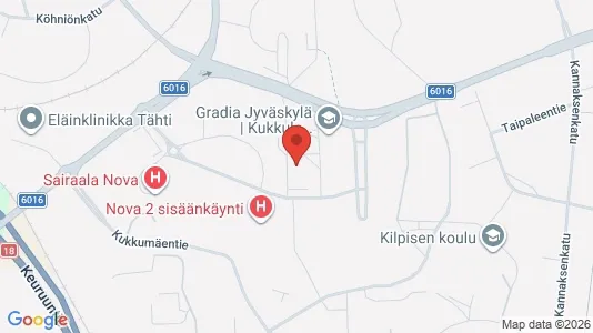 Apartments for rent i Jyväskylä - kort over placeringen