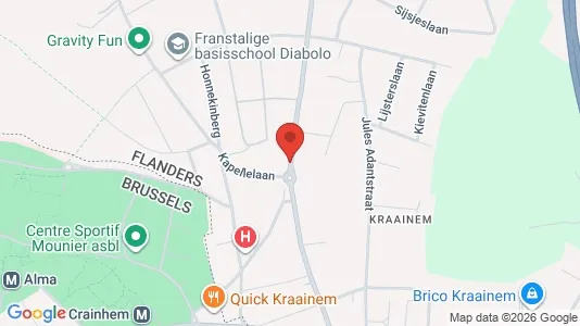 Apartments for rent i Kraainem - kort over placeringen
