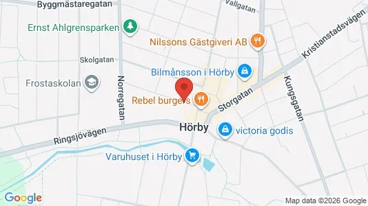 Apartments for rent i Hörby - kort over placeringen