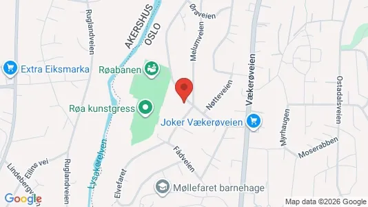 Rooms for rent i Oslo Vestre Aker - kort over placeringen
