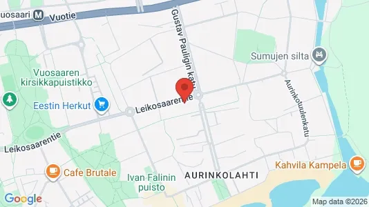 Apartments for rent i Helsinki Itäinen - kort over placeringen