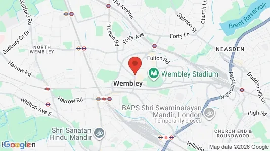 Houses for rent i Wembley - Middlesex - kort over placeringen