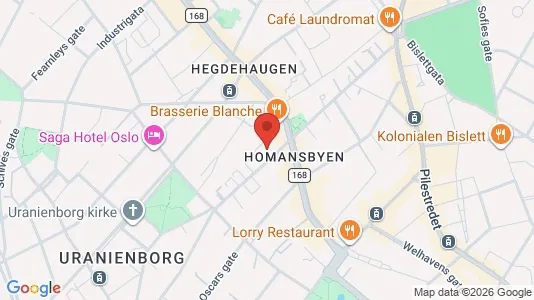 Apartments for rent i Oslo Frogner - kort over placeringen