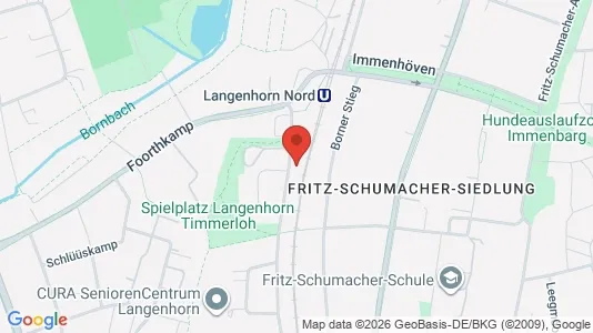 Apartments for rent i Hamburg Nord - kort over placeringen