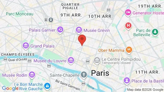 Apartments for rent i Paris 2ème arrondissement - Bourse - kort over placeringen