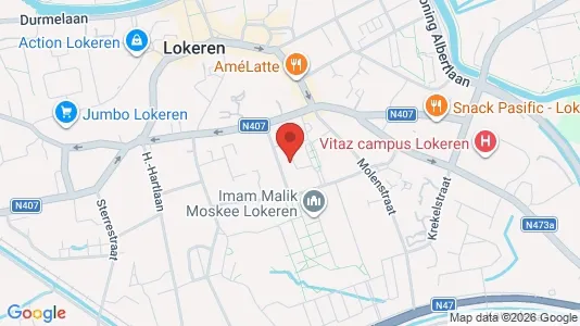 Apartments for rent i Lokeren - kort over placeringen