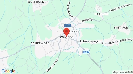 Houses for rent i Wingene - kort over placeringen