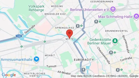 Rooms for rent i Berlin Mitte - kort over placeringen