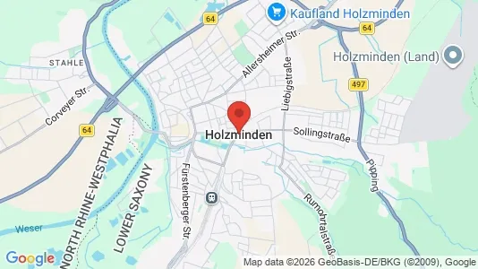 Apartments for rent i Holzminden - kort over placeringen