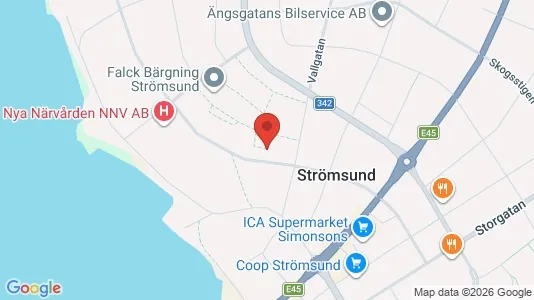 Apartments for rent i Strömsund - kort over placeringen