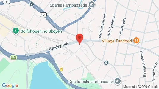 Apartments for rent i Oslo Frogner - kort over placeringen