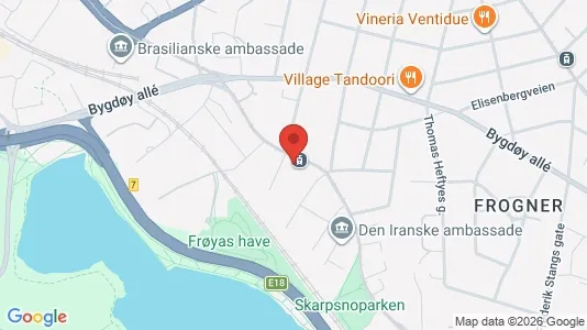 Apartments for rent i Oslo Frogner - kort over placeringen