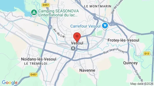 Houses for rent i Vesoul - kort over placeringen