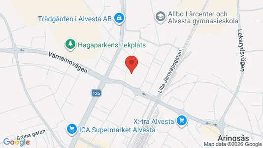 Apartments for rent i Alvesta - kort over placeringen