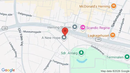 Apartments for rent i Herning - kort over placeringen