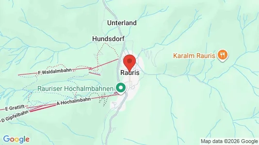 Apartments for rent i Rauris - kort over placeringen