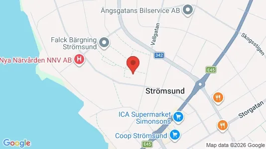 Apartments for rent i Strömsund - kort over placeringen