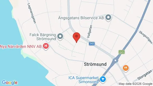 Apartments for rent i Strömsund - kort over placeringen