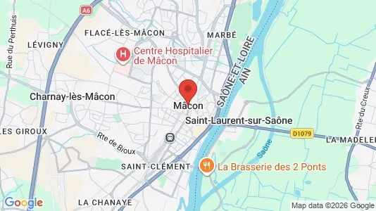Houses for rent i Mâcon - kort over placeringen