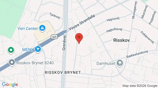 Apartments for rent i Risskov - kort over placeringen