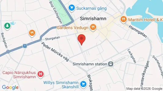 Apartments for rent i Simrishamn - kort over placeringen