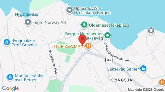 Apartments for rent i Bergen Laksevåg - kort over placeringen